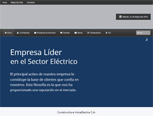 Tablet Screenshot of constructoraintraelectra.com